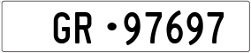 Trailer License Plate